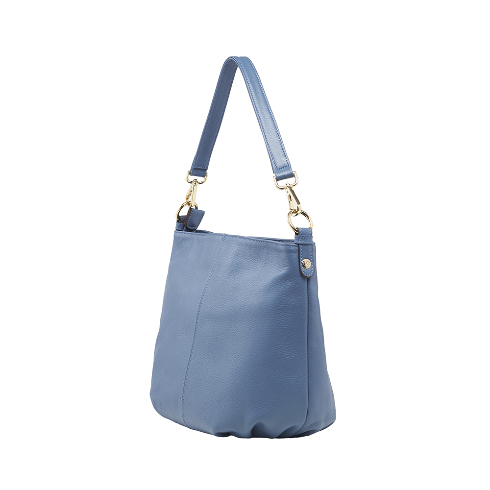 CUMAR 經典素面抓皺斜背包