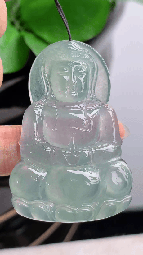 723212 翡翠老坑冰種觀音