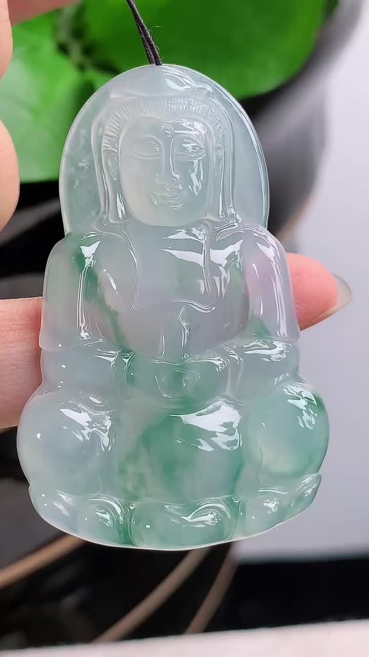 723213 翡翠老坑冰種觀音
