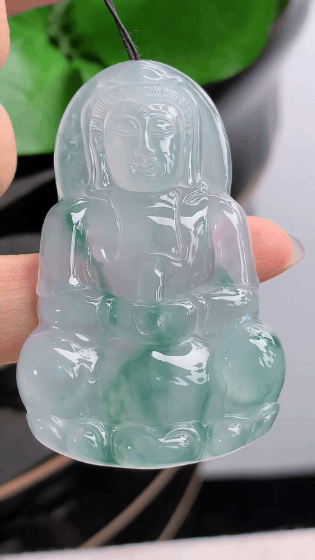 723213 翡翠老坑冰種觀音