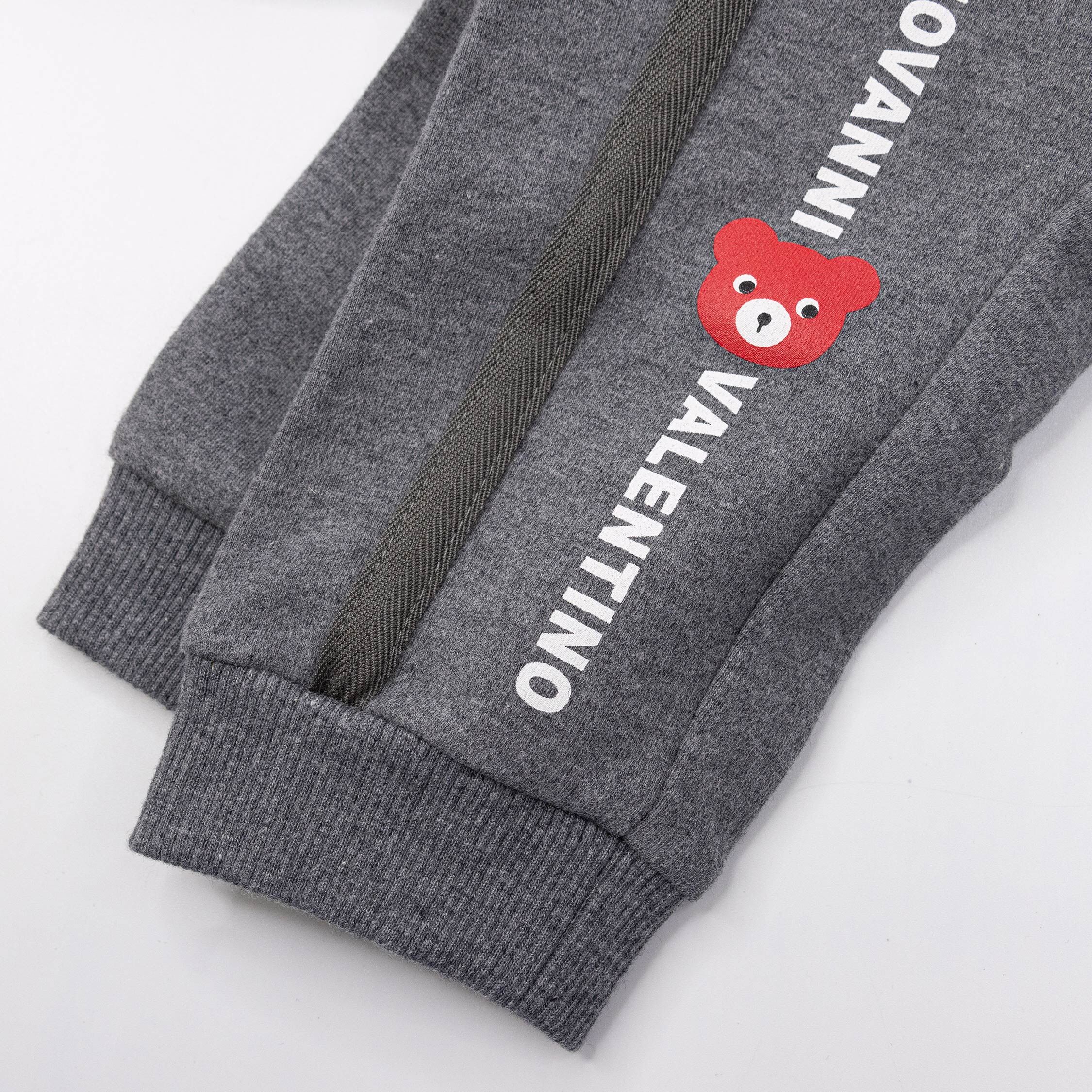 范侖鐵諾【32560】帥氣小熊織帶設計長褲