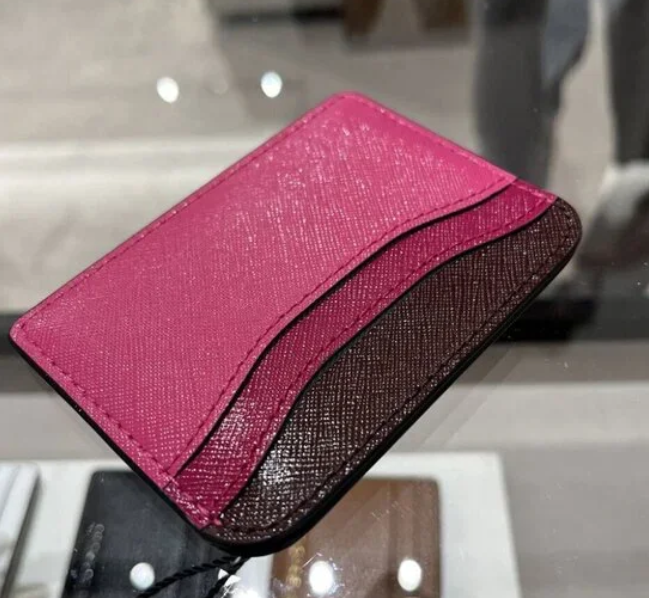 [S] MARC JACOBS S144L01FA21-662 SNAPSHOT CARDHOLDER,MAGENTA MULTI, 196611009218 (SMJ317)