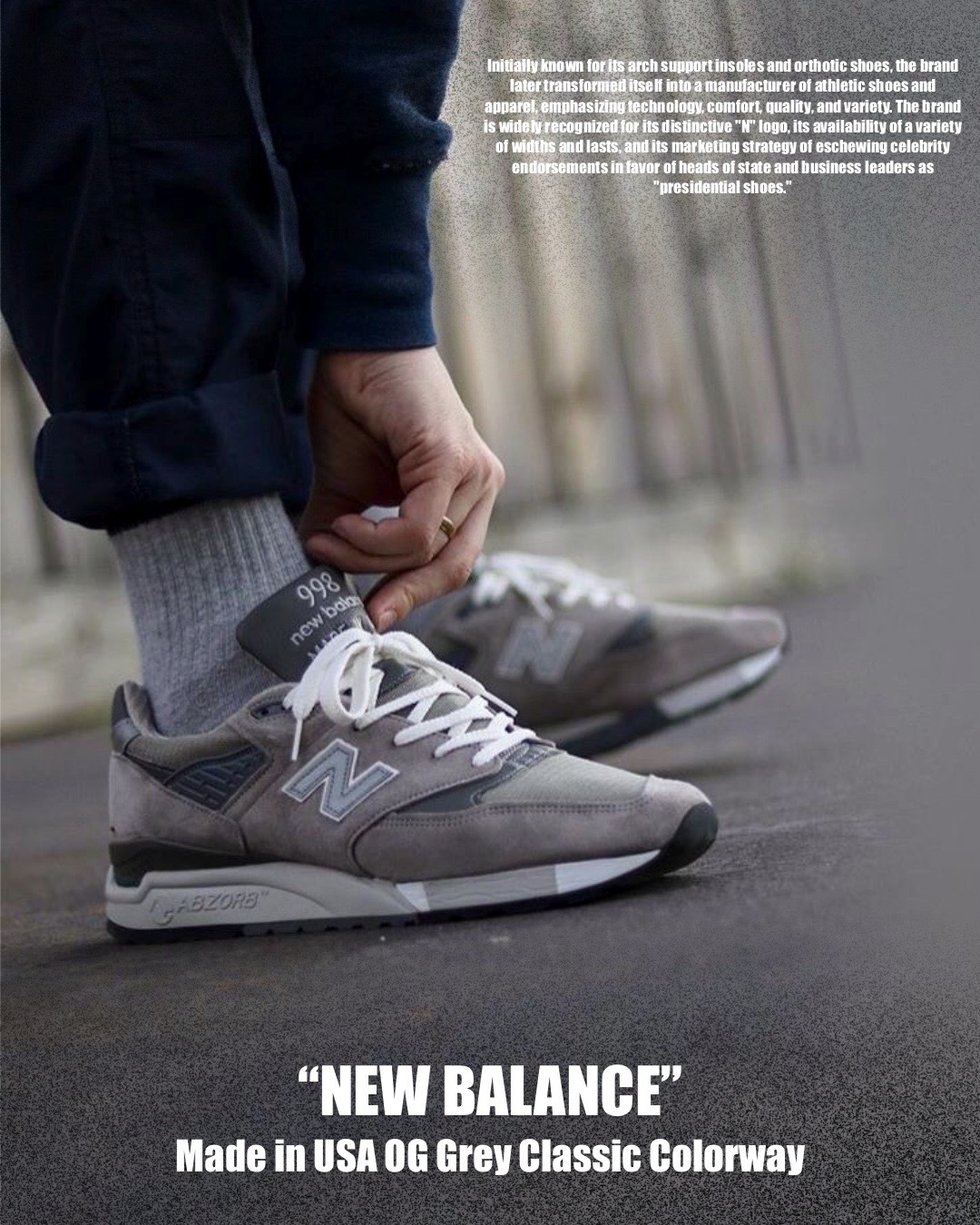 #現貨 NEW BALANCE 998 復古 休閒鞋 美製 灰 U998GR-D