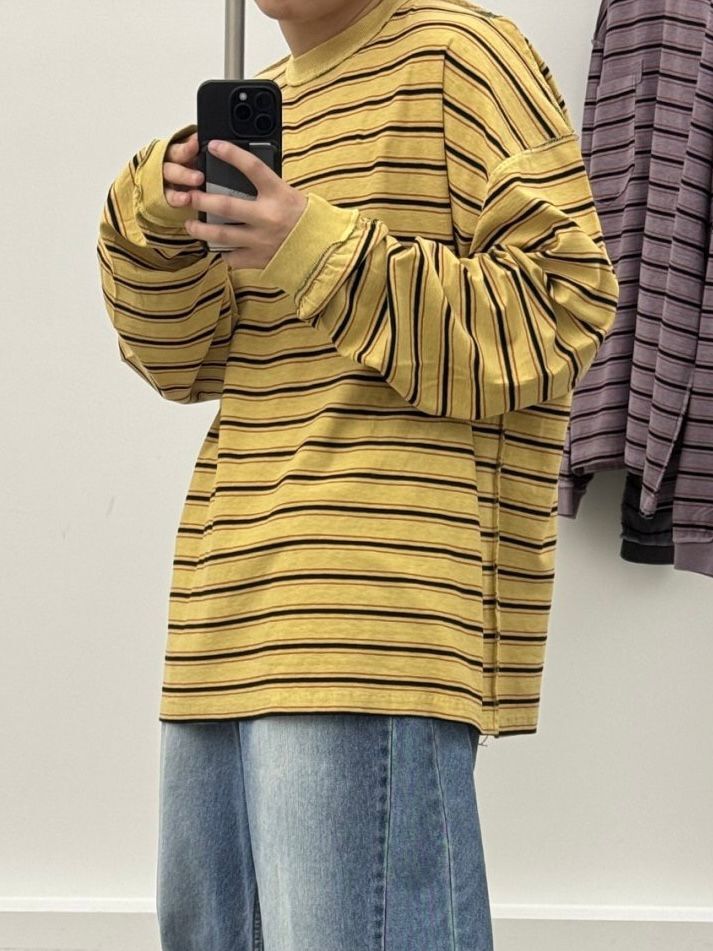 橫間長袖衫 FARMERS-092T