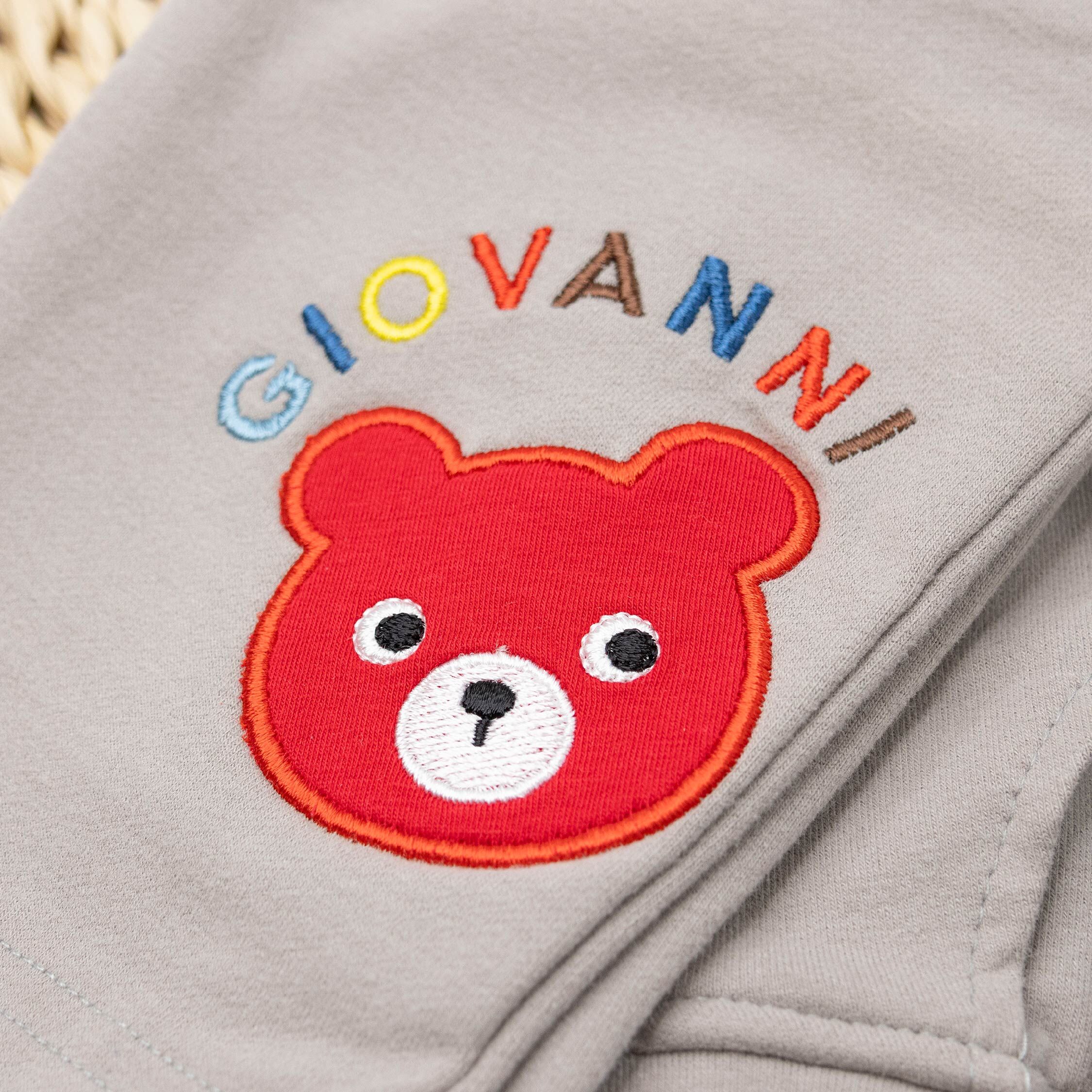 范侖鐵諾【32562】繽紛字母小熊布貼棉質長褲＊二色