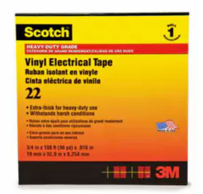 B003-G "3M" No.22 加強型PVC絕緣膠帶