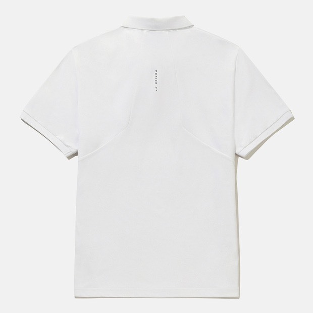 DESCENTE 迪桑特 經典小LOGO款 POLO襯衫 短袖 白色