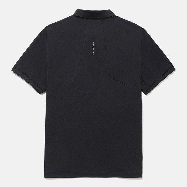 DESCENTE 迪桑特 經典小LOGO款 POLO襯衫 短袖 黑色