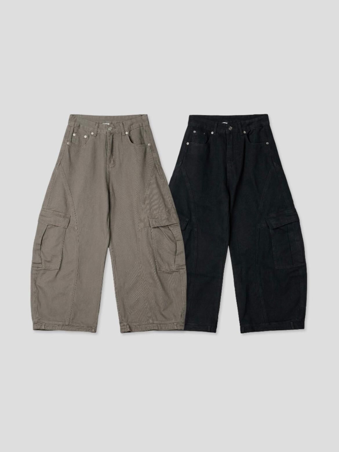 淨色工裝彎刀褲 LEGIT-063P