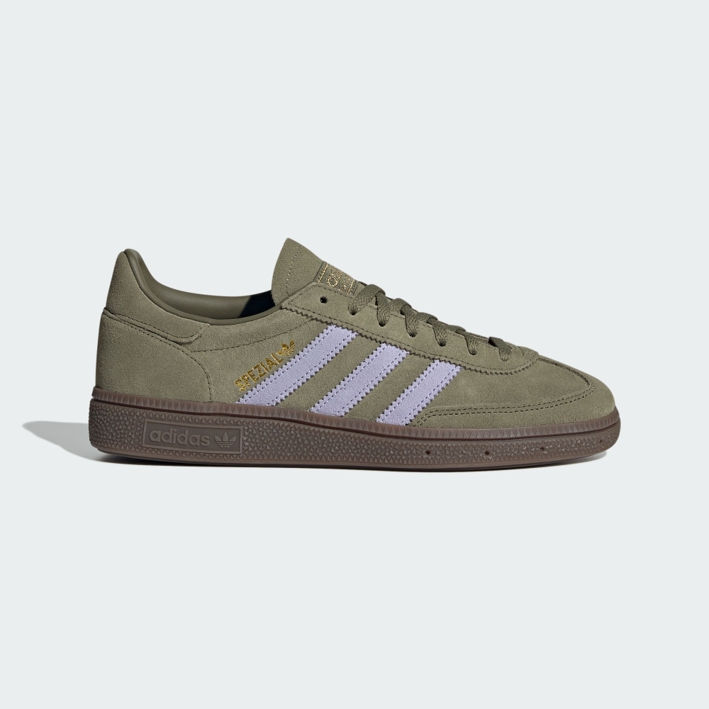 ADIDAS 休閒鞋 HANDBALL SPEZIAL 軍綠紫 麂皮 復古 德訓鞋 女 JI2650