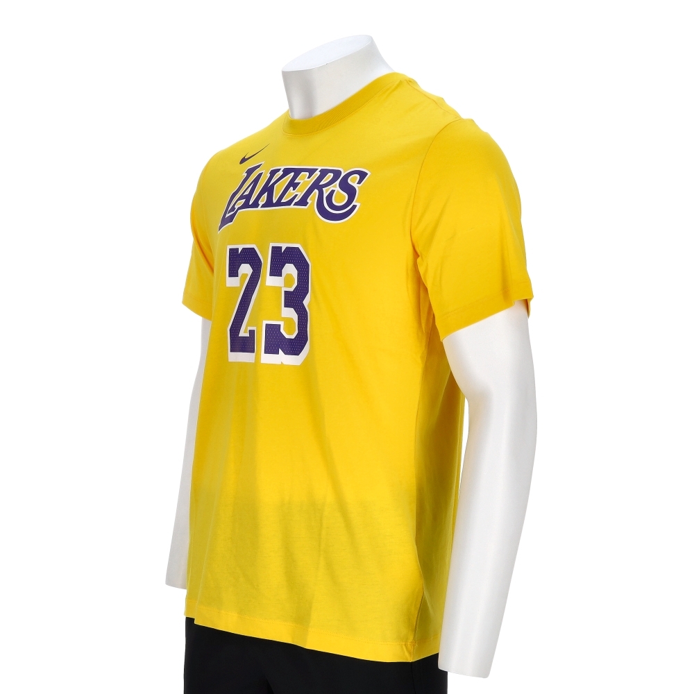 Nike Lal M Nk Es Nn Ss Tee 男款 黃色 NBA 湖人隊 T恤 短袖 DR6380-734