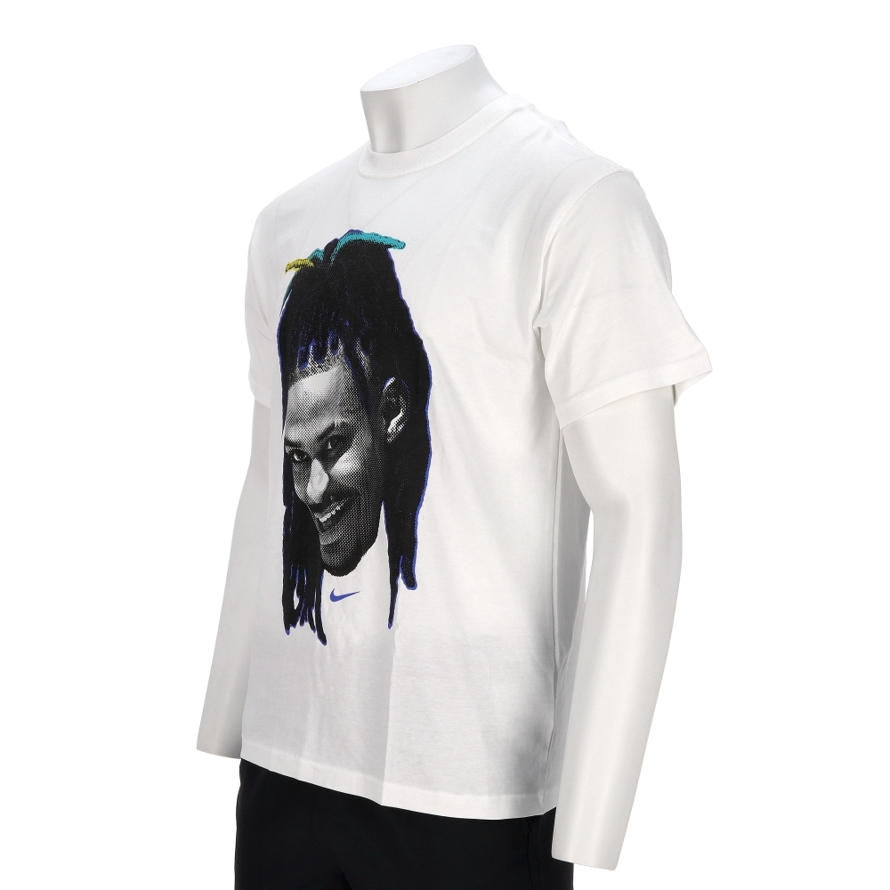 Nike As Jm M Nk Tee M90 Head Loose 男款 白色 寬鬆 印花 短袖 HJ3429-100