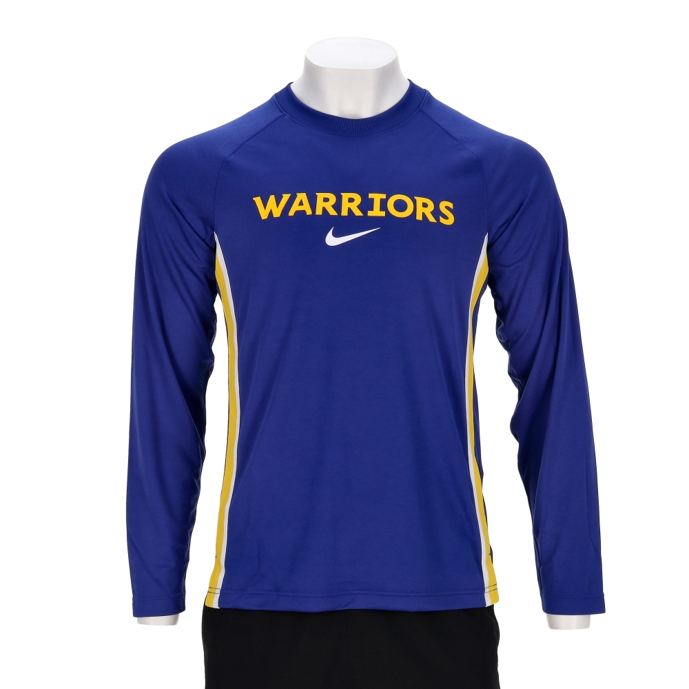 Nike As Gsw Mnk Df Ls Game Top 男款 藍色 NBA 勇士隊 長袖 HM6801-495