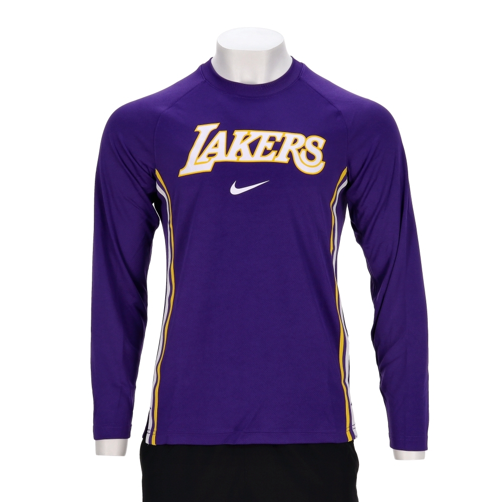Nike As Lal Mnk Df Ls Game Top 男款 紫色 NBA 湖人隊 長袖 HM7019-504