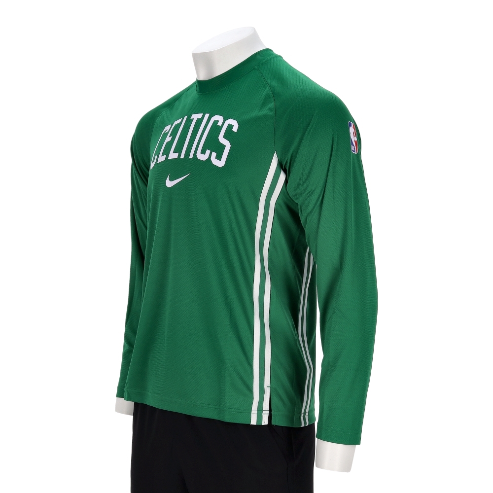 Nike As Bos Mnk Df Ls Game Top 男款 綠色 NBA 塞爾提克隊 長袖 HM6798-312