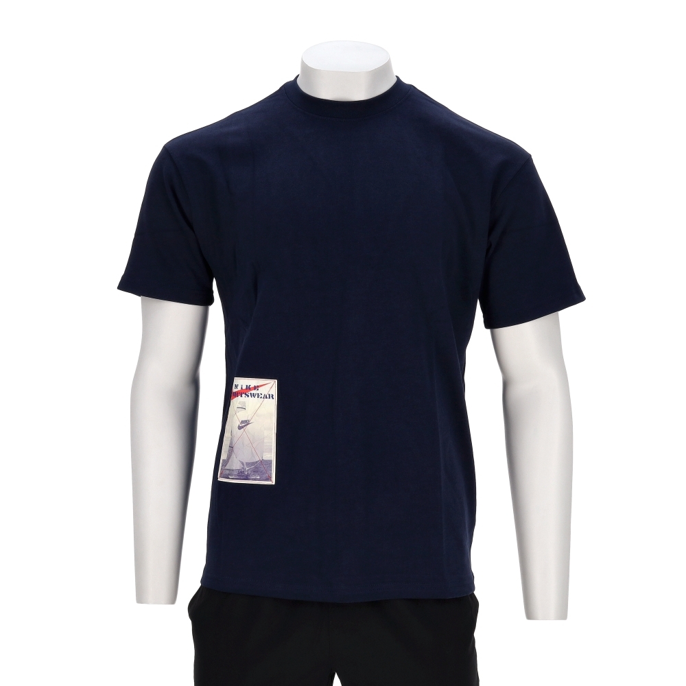 Nike As U Nsw Tee M90 Oc High Seas 男款 藍色 寬鬆 短袖 HQ9253-451