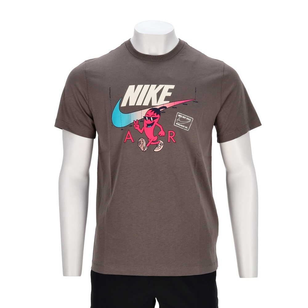 Nike As U Nsw Tee Oc Med Gfx Segb 男款 棕色 中性 印花 短袖 HQ9259-289