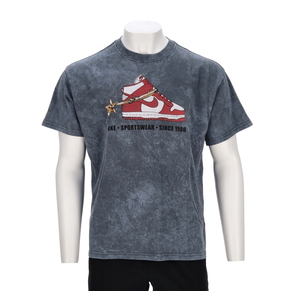 Nike As U Nsw Tee M90 Oc Vntg 男款 深灰色 印花 休閒 短袖 HQ9274-060