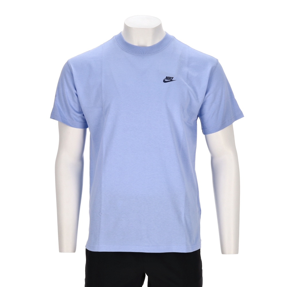 Nike As M Nk Tee M90 Bb Verb 男款 水藍色 寬鬆 印花 T恤 短袖 IH2473-468