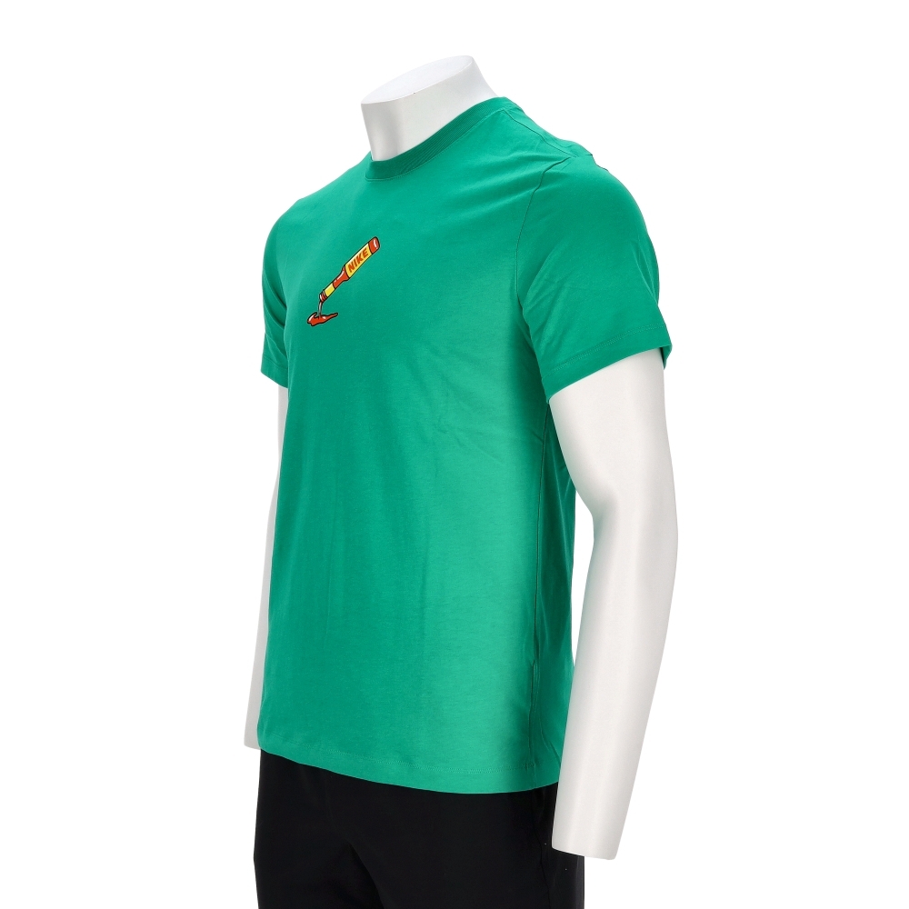 Nike As U Nsw Tee Bb Oc 2 男款 綠色 印花 棉質 T恤 短袖 IH5066-324