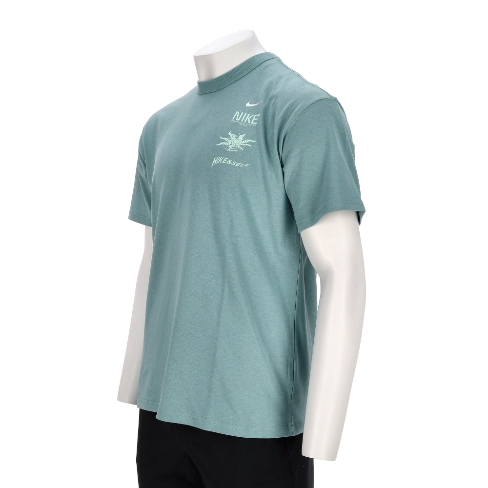 Nike As M Nsw Prem Ss Tee Gcel 男款 綠色 寬鬆 印花 短袖 IH8659-017