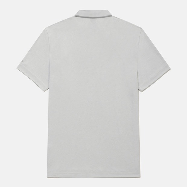 DESCENTE 迪桑特 經典小LOGO款 POLO襯衫 短袖 灰色