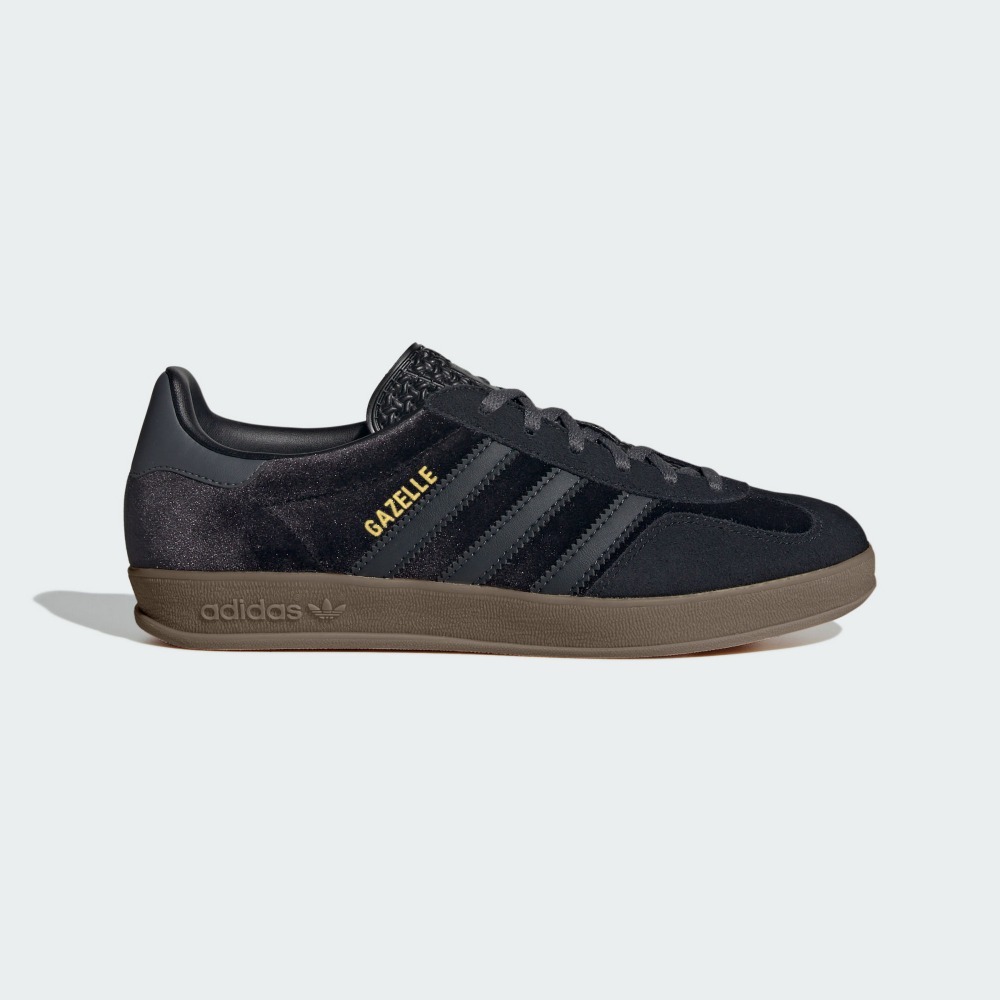 ADIDAS 休閒鞋 GAZELLE INDOOR 碳黑 天鵝絨 德訓鞋 女 JI2712