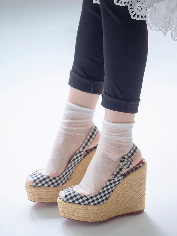 [連線優惠] 靴下屋 Tabio 薄紗點點設計襪