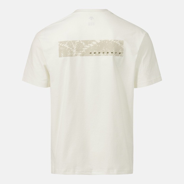 DESCENTE 迪桑特 新款圖形 短袖 象牙白