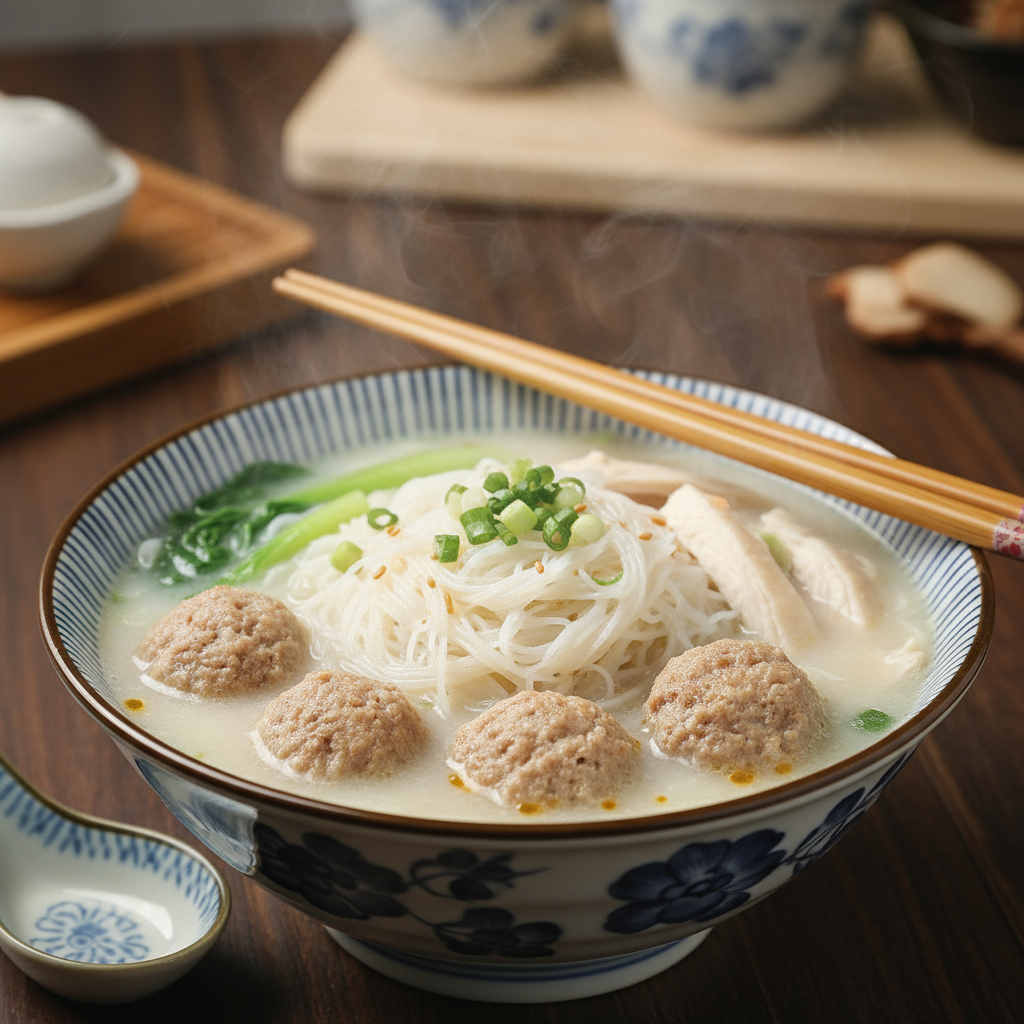 高蛋白組合 雞胸肉肉丸雞大骨湯麵