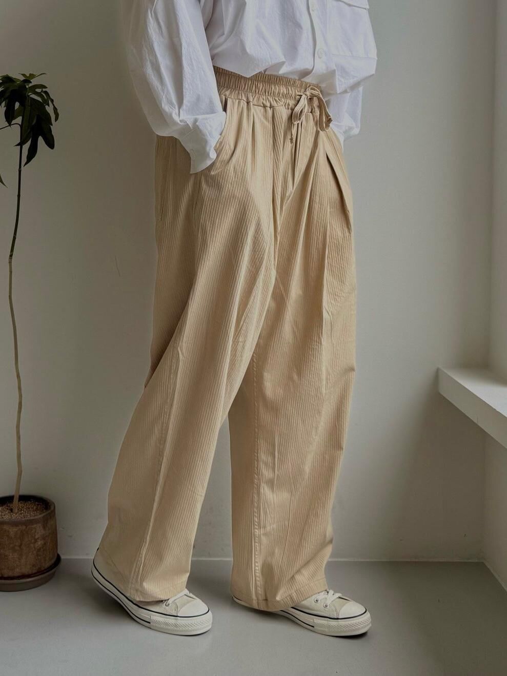 淨色鬆身褲 PEACOCK-151P