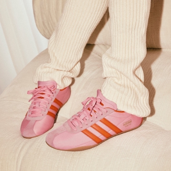 ADIDAS 休閒鞋 TOKYO W 粉橘色 復古 德訓鞋 女 JI3297