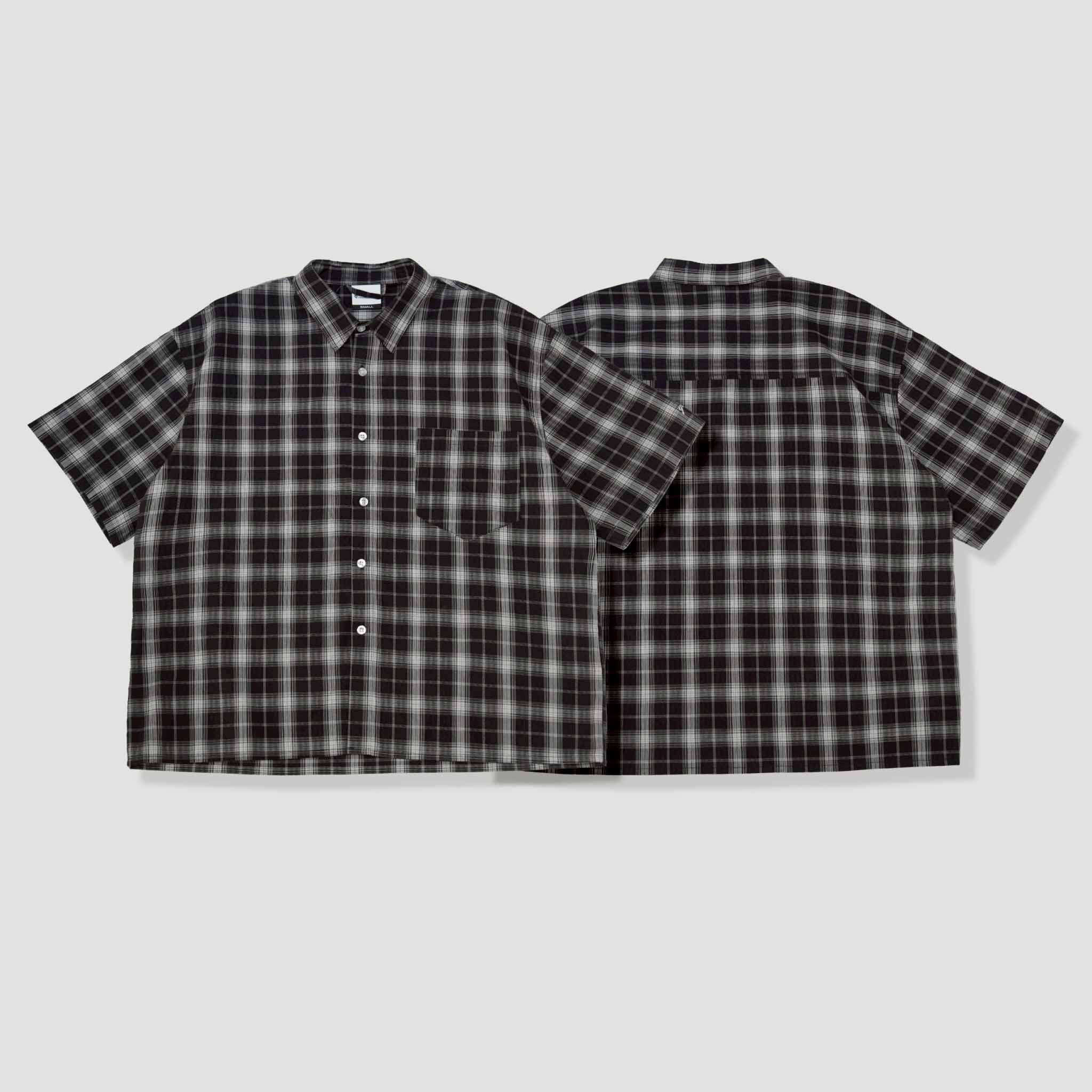 【車庫服飾】QUEST Boxy Fit Plaid Shirt / 格紋短版襯衫