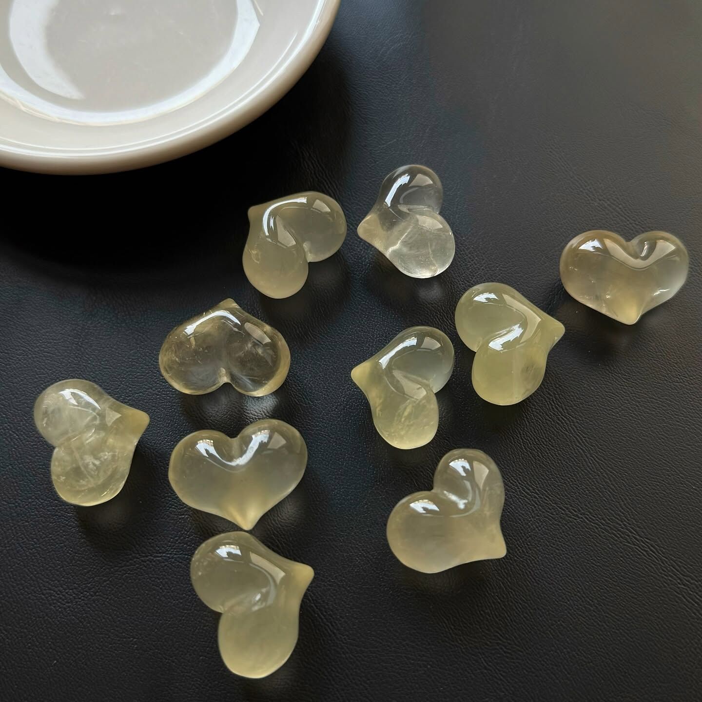 [原石] 檸檬黃水晶 小愛心