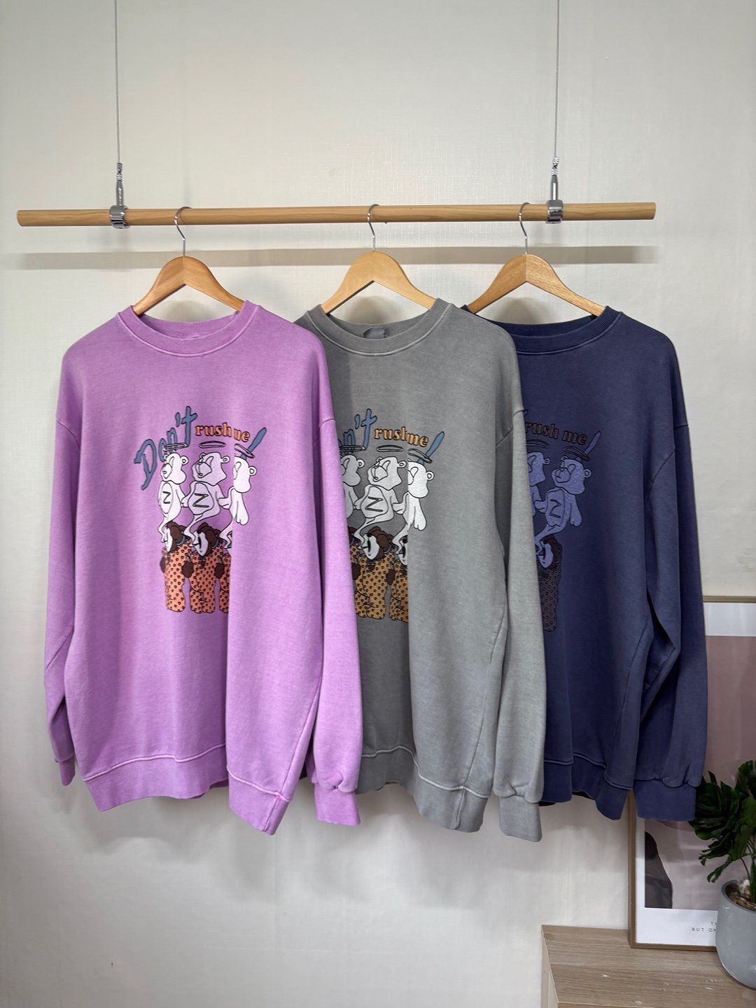 熊仔圖案英文字衛衣 MB-016T