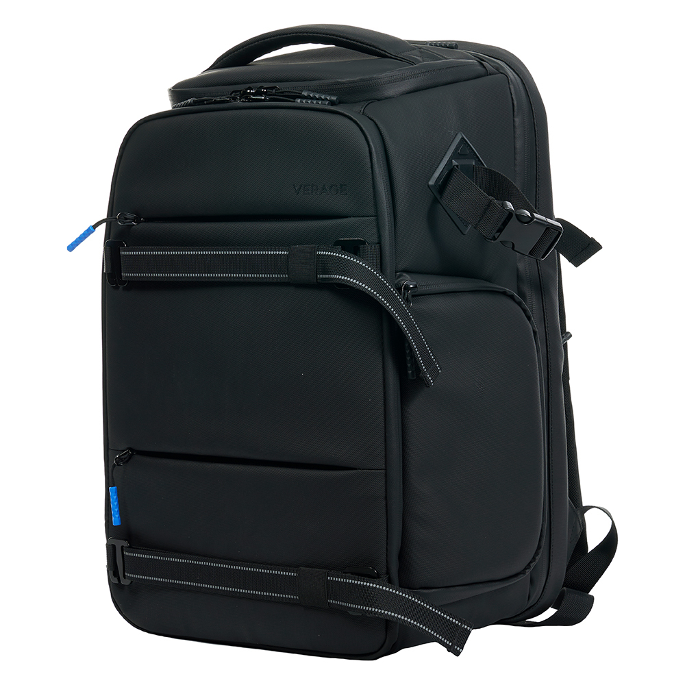 【Verage】大容量人體工學單眼相機後背包(黑)