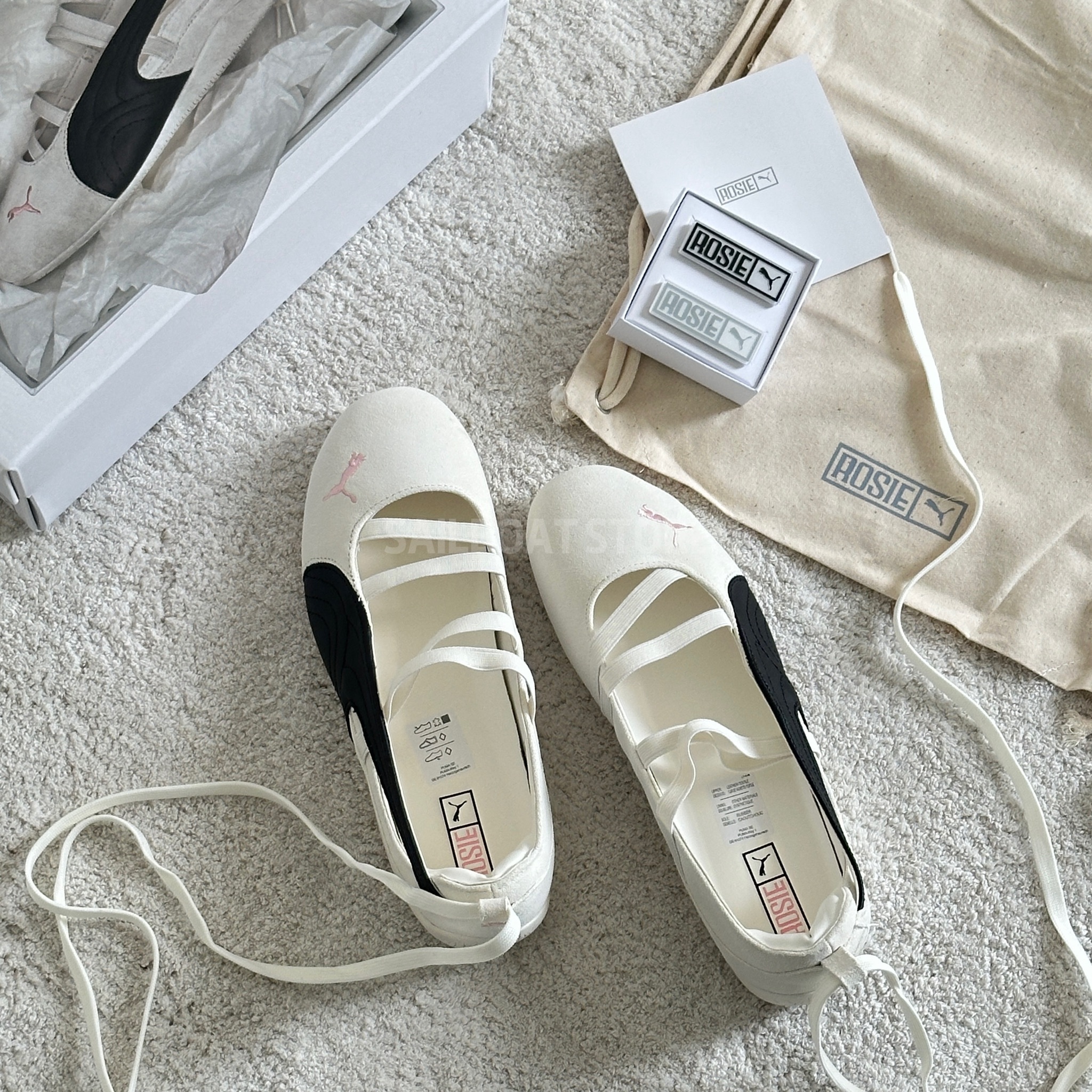 #現貨 ROSÉ × PUMA SPEEDCAT BALLET SD 白色 芭蕾鞋 賽車鞋