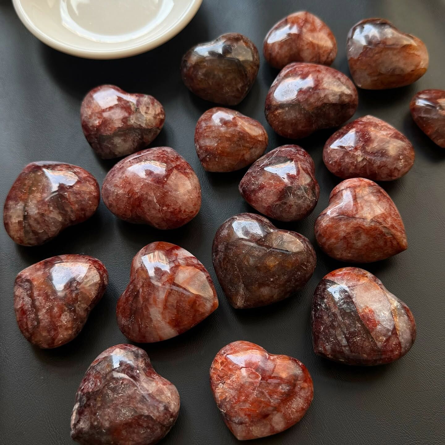 [原石] 紅膠花 愛心