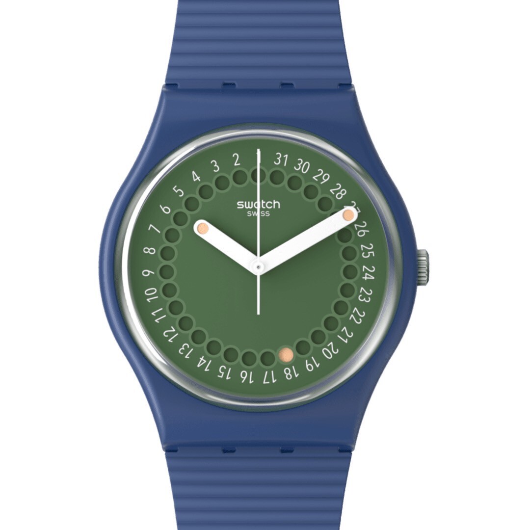 【Swatch】CYCLES OF INDIGO SO28N403 34mm 現代鐘錶