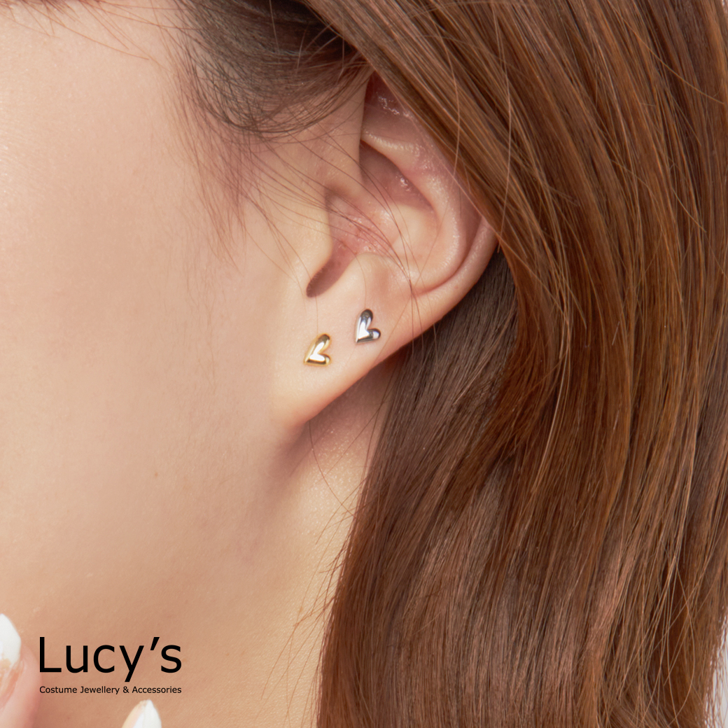 小愛心 耳環 (三色) (113575/113576/113577)