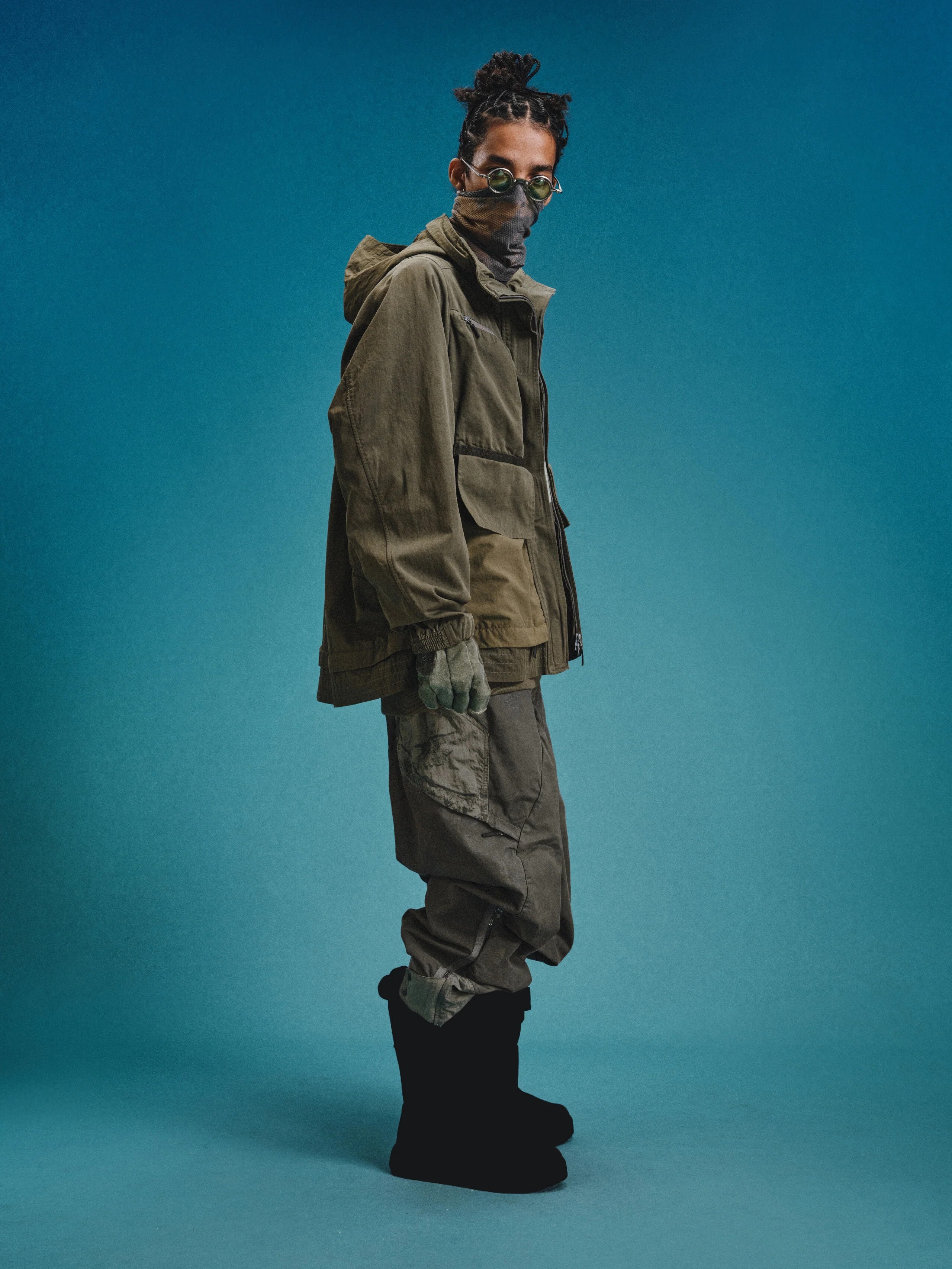 【Focus Store】現貨 Hamcus FW25 DUSZEN AMS / Mine Inspector Modular Overcoat 軍綠 工裝外套 夾克 可拆式 ZM03425-1(TM)