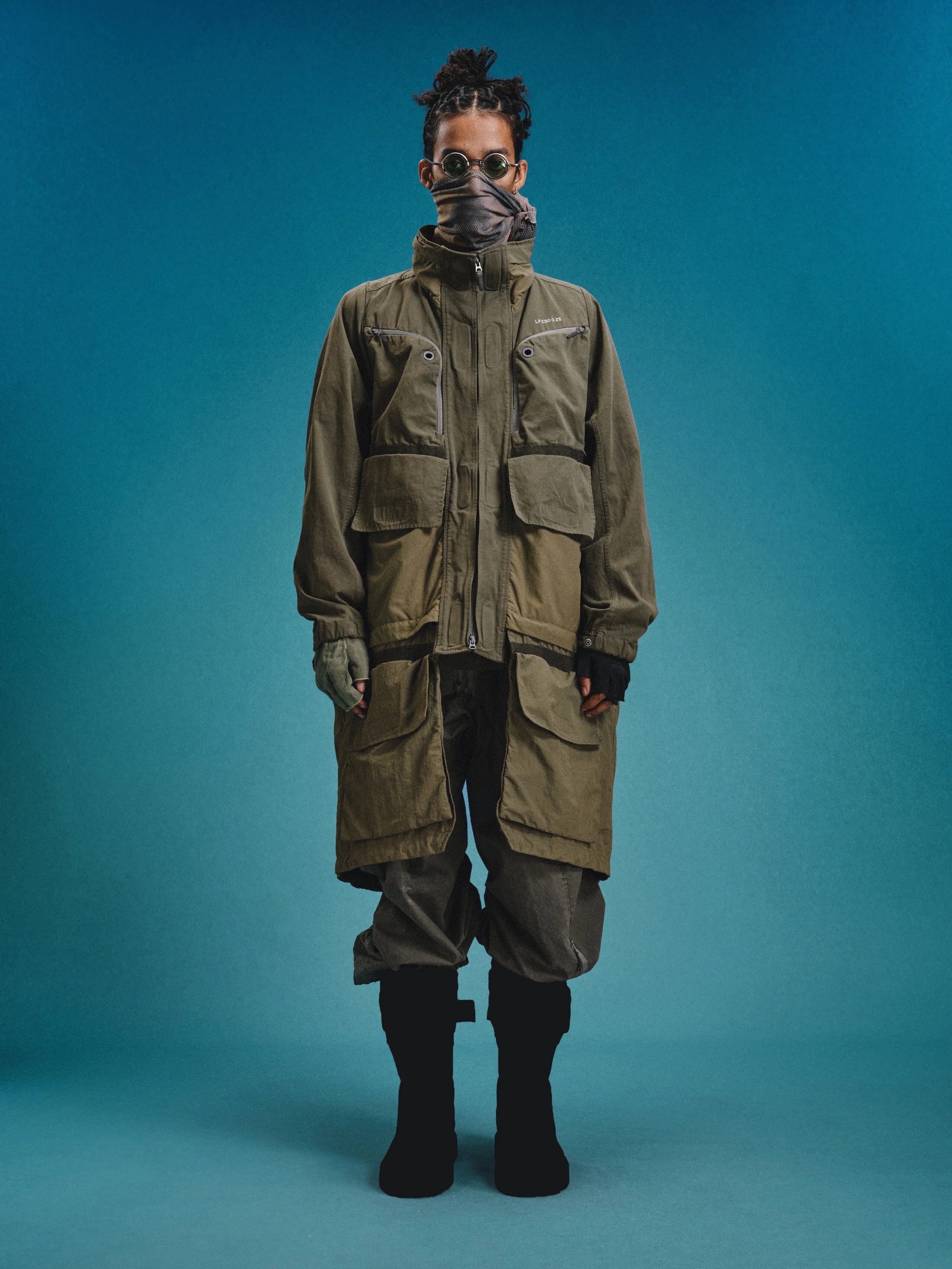 【Focus Store】現貨 Hamcus FW25 DUSZEN AMS / Mine Inspector Modular Overcoat 軍綠 工裝外套 夾克 可拆式 ZM03425-1(TM)