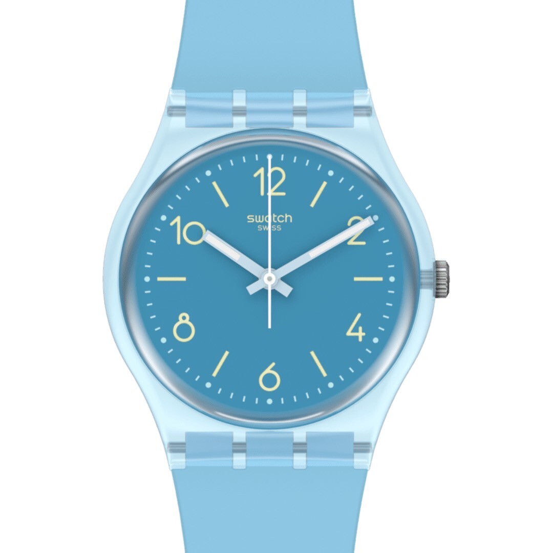 【Swatch】TURQUOISE TONIC SO28S101 34mm 現代鐘錶