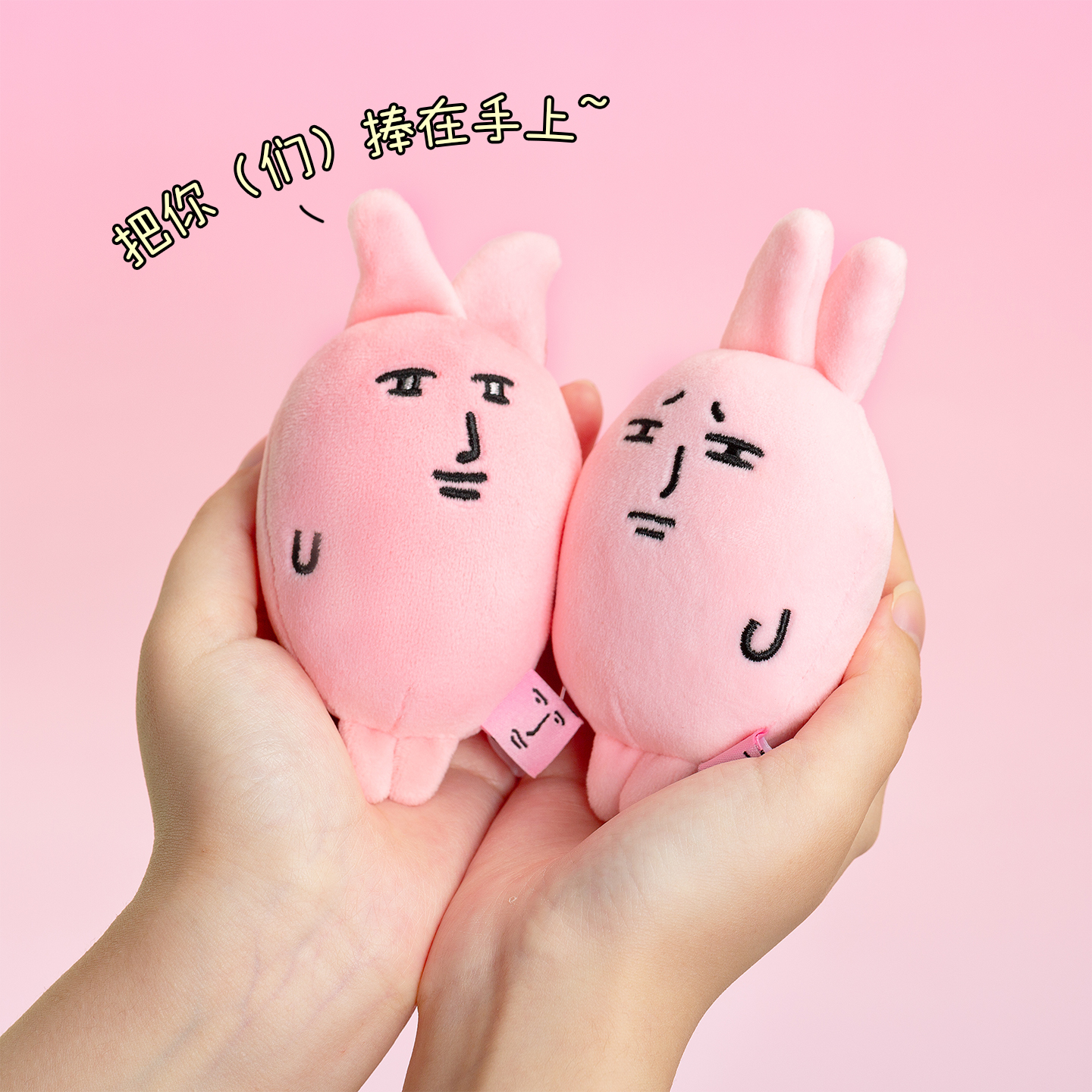 粉紅兔子小號公仔吊飾 [共2款可選擇]