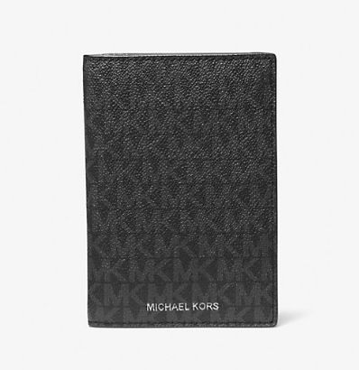[S] MICHAEL KORS 36H0MHR00B GIFTING PASSPORT WALLET, BLACK, 194391563234 (SMK186)