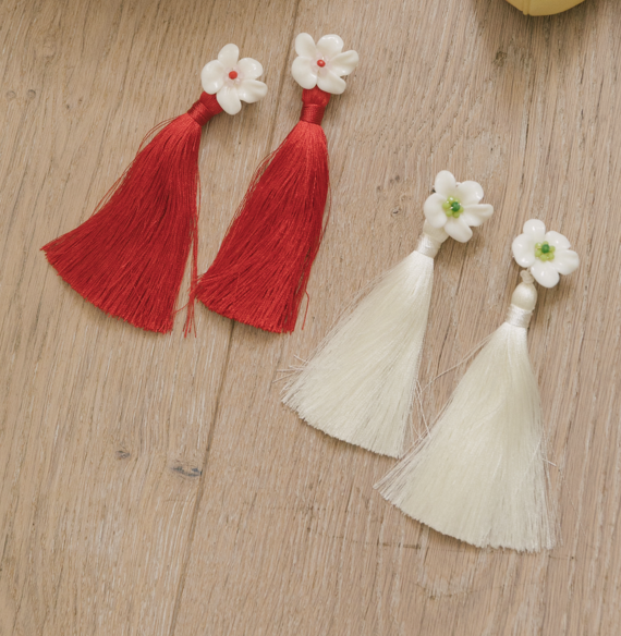 Flora 韓式真絲掛飾