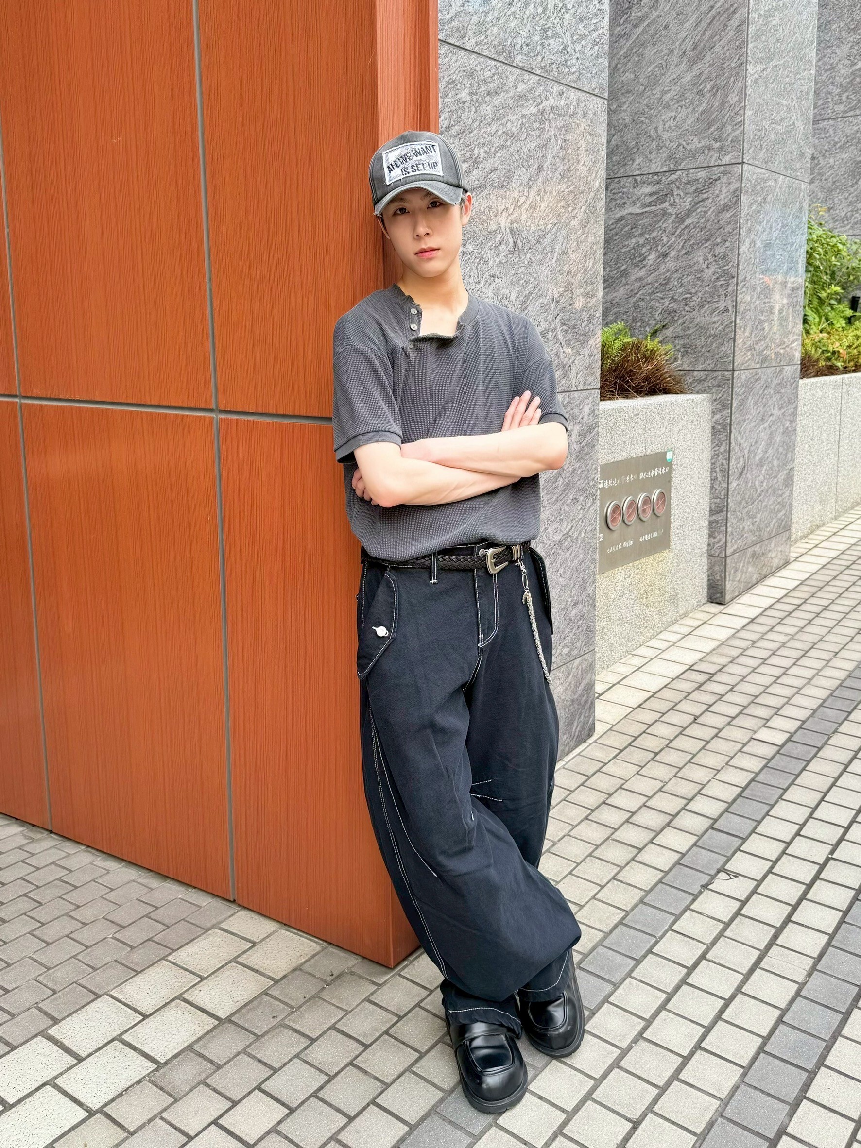 亨利領排釦短袖(2 COLOR)