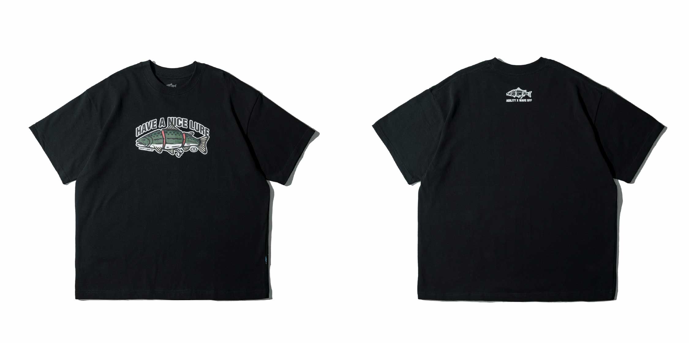 ｜WAVE OFF｜JKS AGILITY 聯名 HAVE NICE LURE CATCH & RELEASE GONE FISHING 短袖 上衣 短T 城市 釣魚 路亞