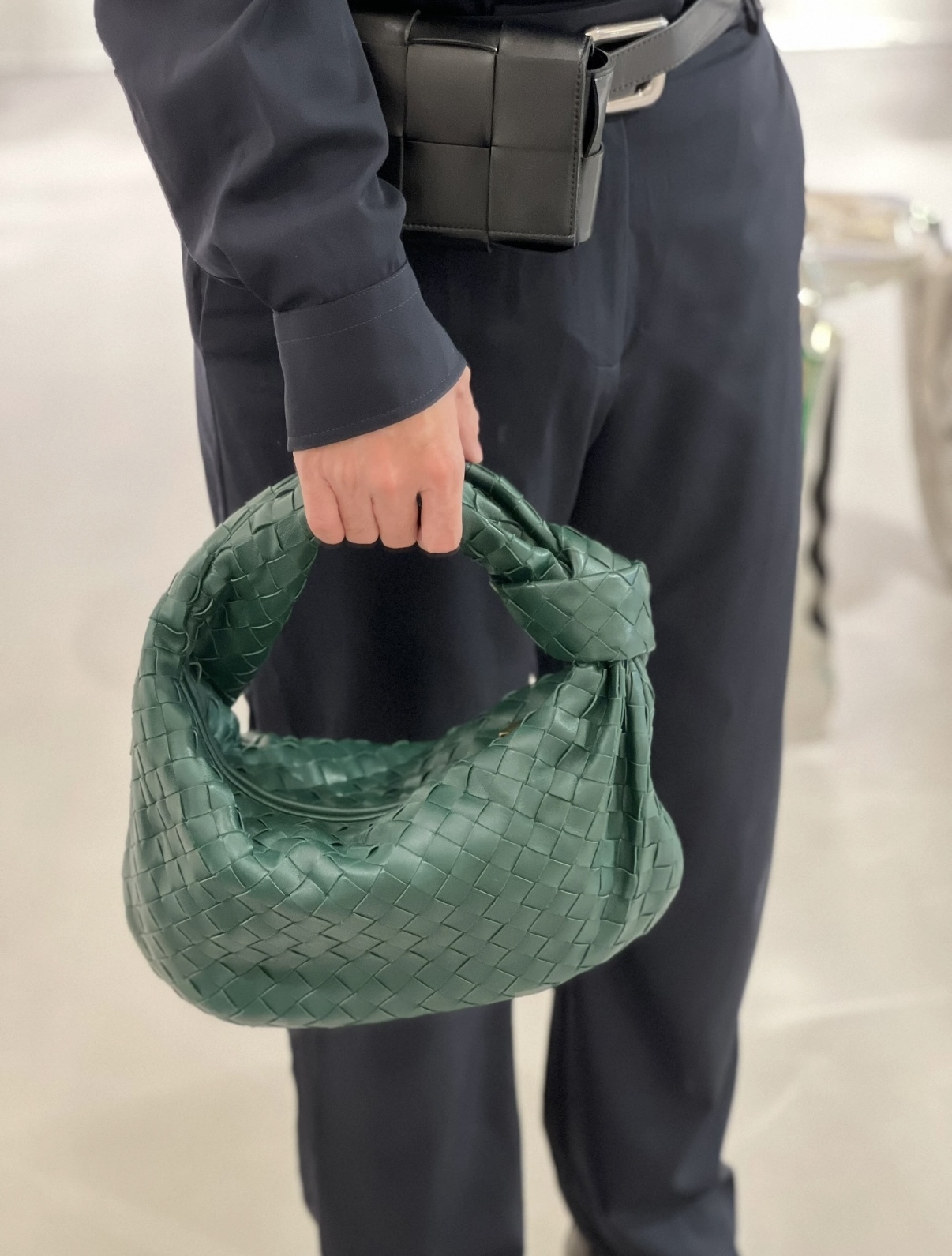 Bottega Veneta BV Jodie Small 雨樹綠