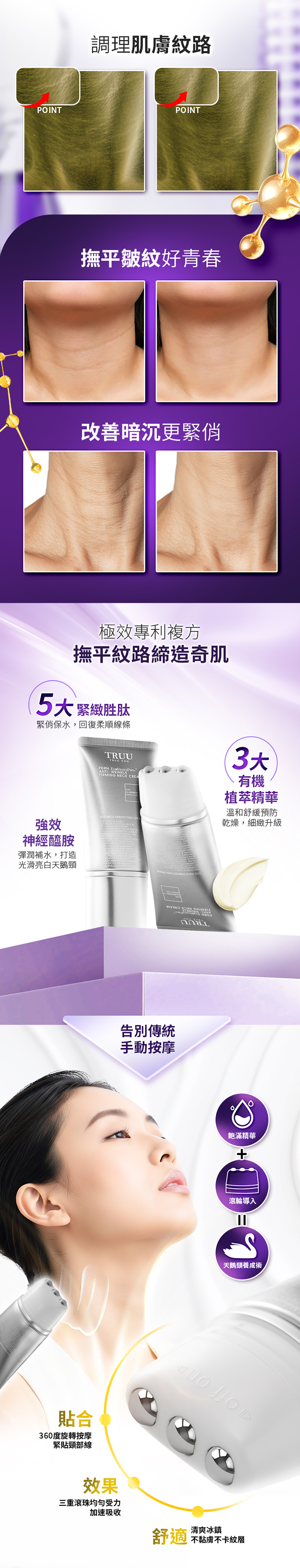 TRUU PDRN外泌體A醇撫平皺紋美頸霜50g